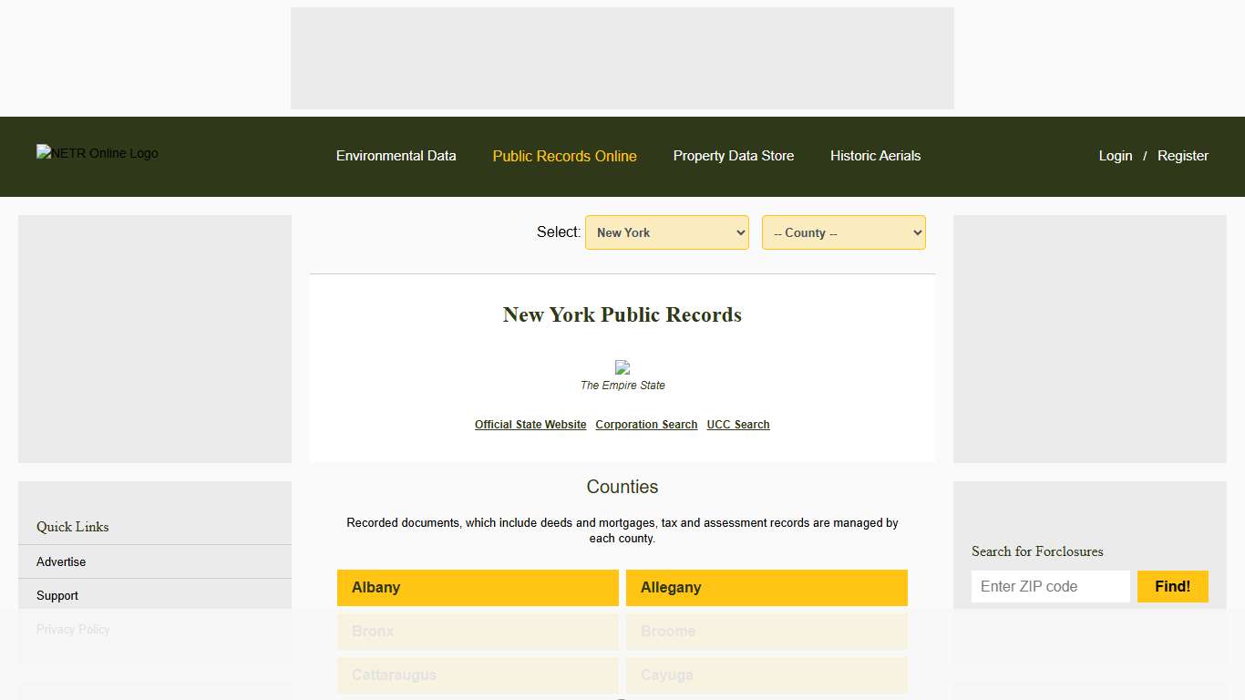 New York Public Records Online Directory
